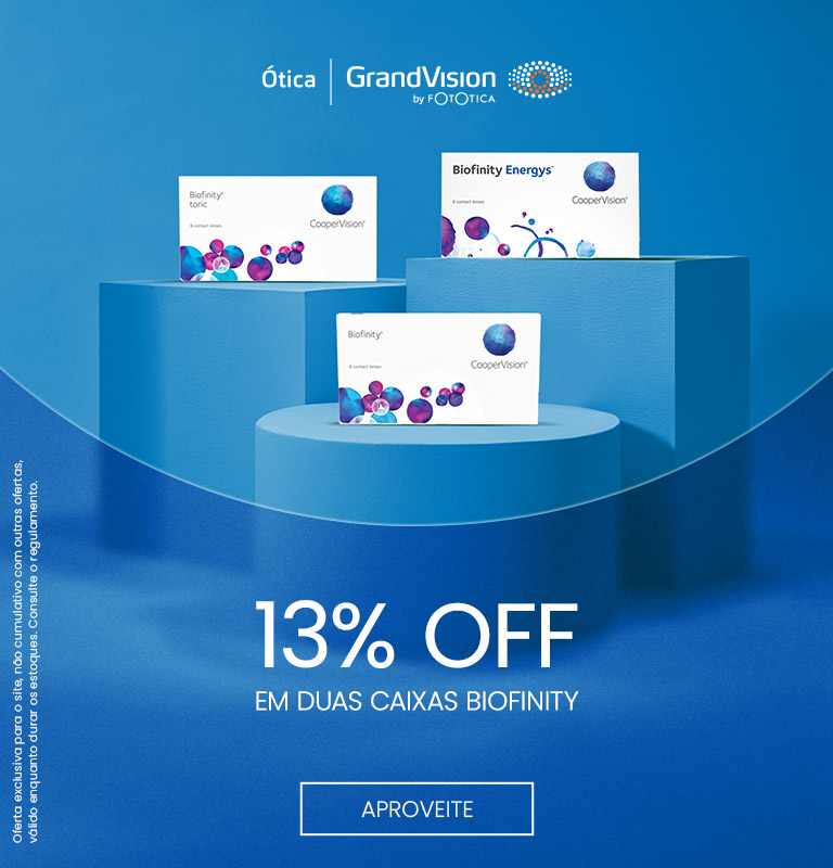 Lentes Biofinity - 15 off em 2cxs
